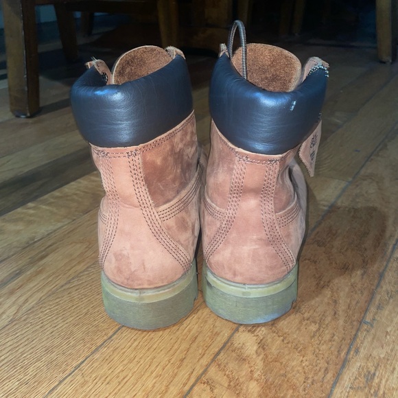 Timberland Mens Premium 6 Inch Waterproof Brown Boots - Picture 3 of 12